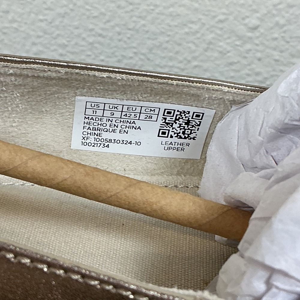 TOMS Bianca Mary Jane Ballet Flats Womens‎ Gold Casual Size 11 Leather Metallic - Picture 4 of 13